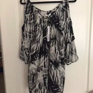 Parker cold shoulder short dress size xs